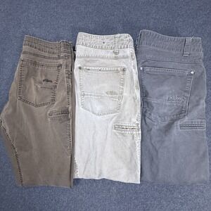 Mens KUHL Outdoor Hiking Pants Lot 3 Size 36x30 Brown Gray Trail Workwear